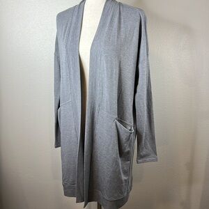 SOMA Wknd Open Cardigan Women SM Lounge Pockets Stretch‎ Oversized Cozy Travel